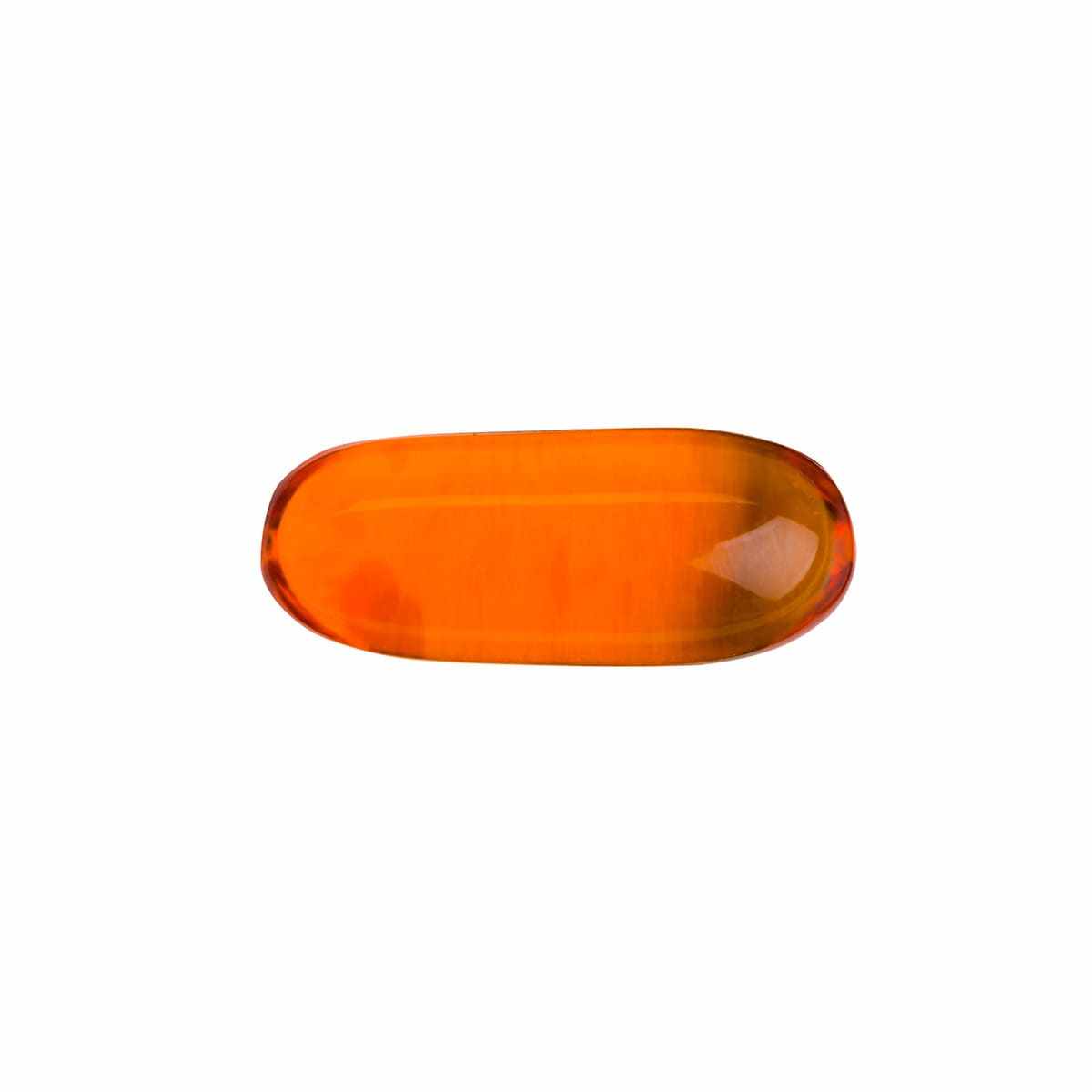 Nu Skin Marine Omega Gelkapsel, orange und oval.